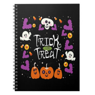 Cuaderno Regalos del Día de Halloween de la Calabaza Trick 