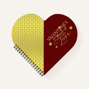 Cuaderno Regalos del Día de San Valentín Rojo