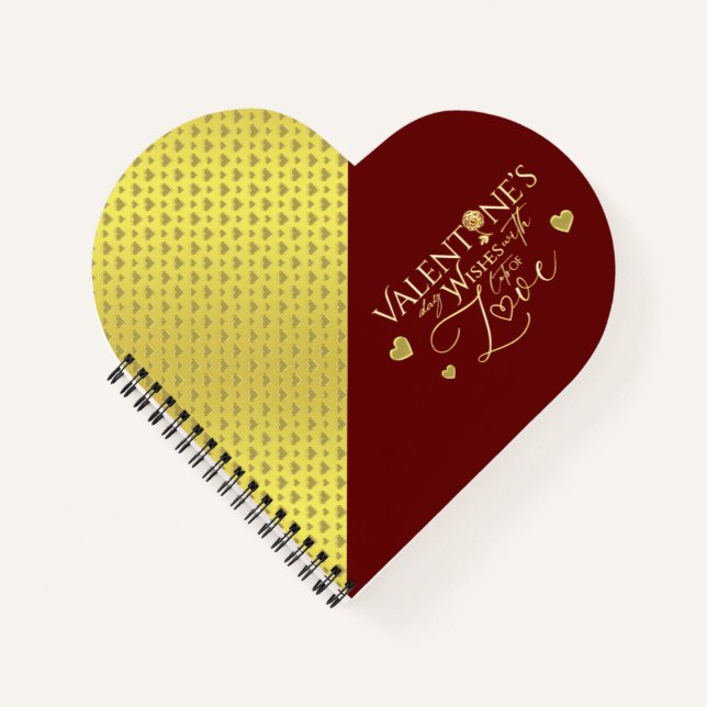 Cuaderno Regalos del Día de San Valentín Rojo (Anverso)