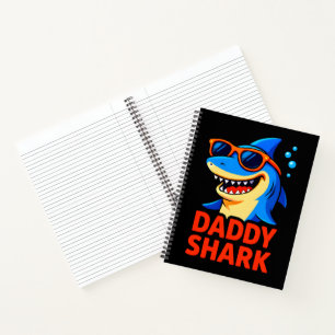 Cuaderno Regalos del Día del Padre del Tiburón Papi