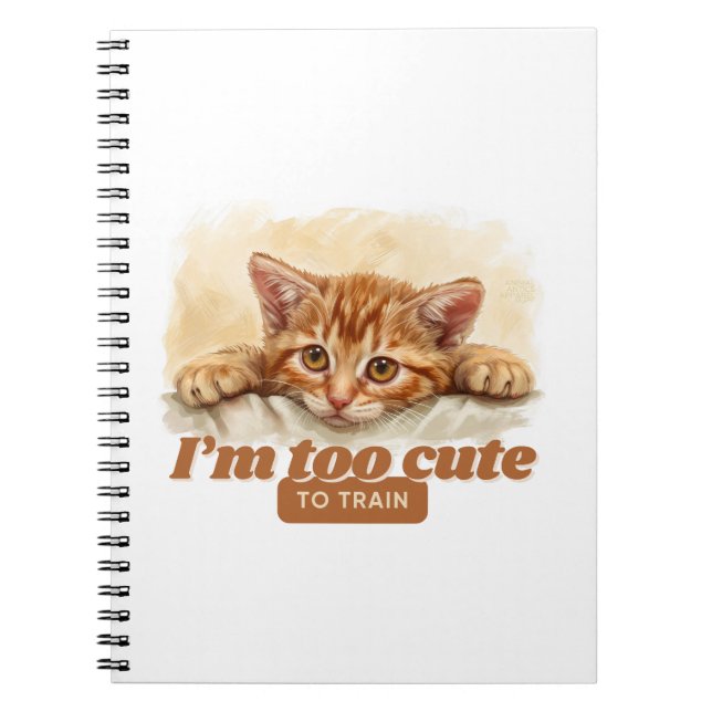Cuaderno Regalos del propietario del gato, cita graciosa (Frente)