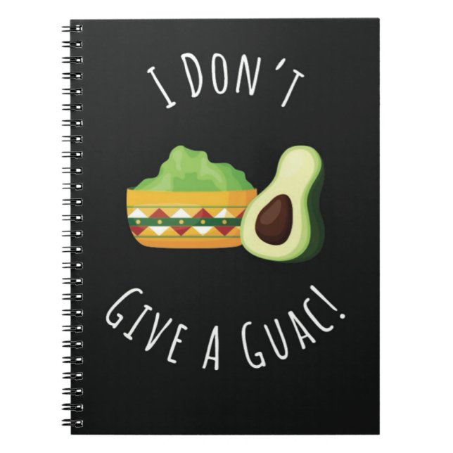Cuaderno Regalos Divertidos con Tema de Guacamole Comida Me (Frente)