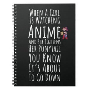 Cuaderno Regalos Divertidos de Anime para Chicas Cita Mujer