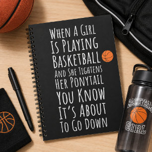 Cuaderno Regalos Divertidos de Baloncesto para Chicas Adole