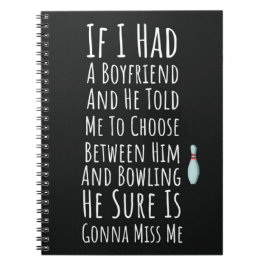 Cuaderno Regalos Divertidos de Bolos para Mujeres Chicas de