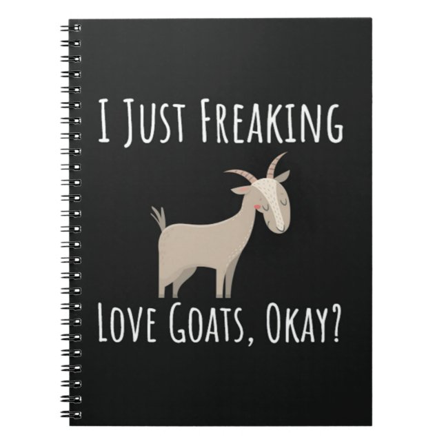 Cuaderno Regalos Divertidos de Cabras para Amantes de Cabra (Frente)