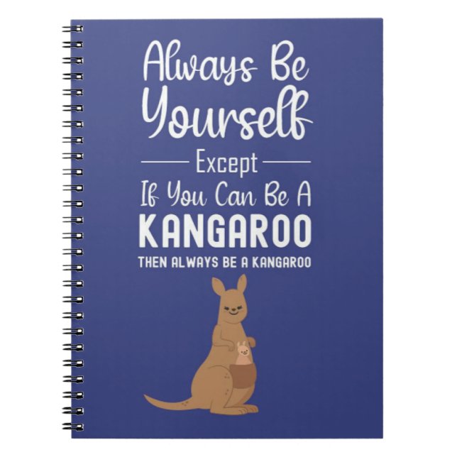 Cuaderno Regalos Divertidos de Canguro Divertido Humor Anim (Frente)