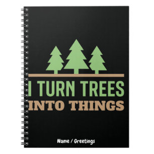 Cuaderno Regalos divertidos de carpintería: convierto árbol