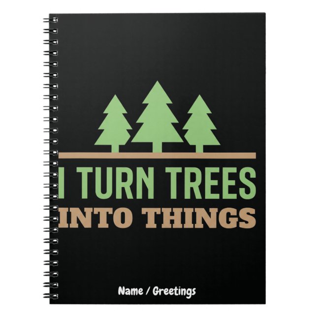 Cuaderno Regalos divertidos de carpintería: convierto árbol (Frente)