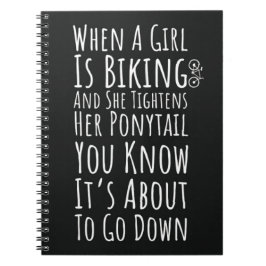 Cuaderno Regalos Divertidos De Ciclismo Para Chicas Adolesc