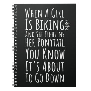 Cuaderno Regalos Divertidos De Ciclismo Para Chicas Adolesc