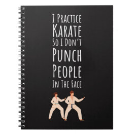 Cuaderno Regalos Divertidos de Karate Humor de Luchador de