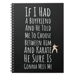 Cuaderno Regalos Divertidos de Karate para Chicas Adolescen