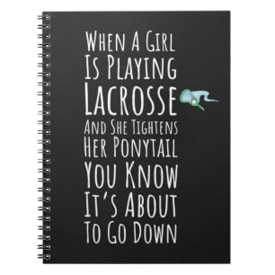 Cuaderno Regalos Divertidos de Lacrosse para Chicas Adolesc