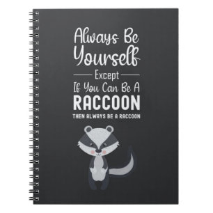 Cuaderno Regalos Divertidos de Mapache Animales Bosque Vida