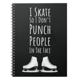 Cuaderno Regalos Divertidos de Patinaje sobre Hielo Humor D