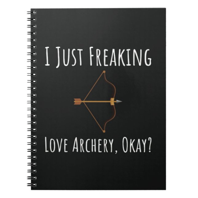 Cuaderno Regalos Divertidos de Tiro con Arco Flecha y Arco  (Frente)