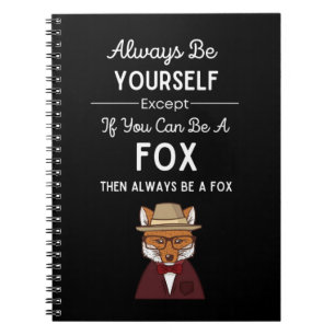 Cuaderno Regalos Divertidos de Zorro Animal Lindo Bosque Di