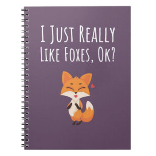 Cuaderno Regalos Divertidos de Zorro Rosa Lindo para Ella p