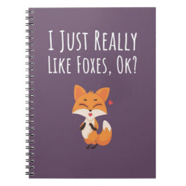 Cuaderno Regalos Divertidos de Zorro Rosa para Ella para Ni