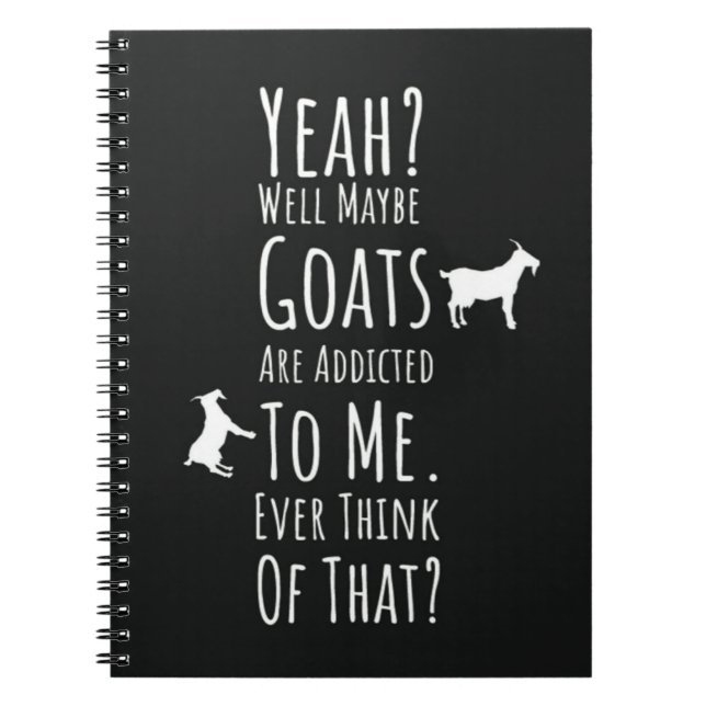 Cuaderno Regalos Divertidos Para Amantes De Cabras Humor De (Frente)