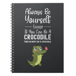 Cuaderno Regalos divertidos para amantes de cocodrilos con