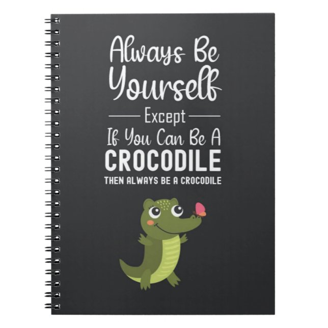 Cuaderno Regalos divertidos para amantes de cocodrilos con  (Frente)