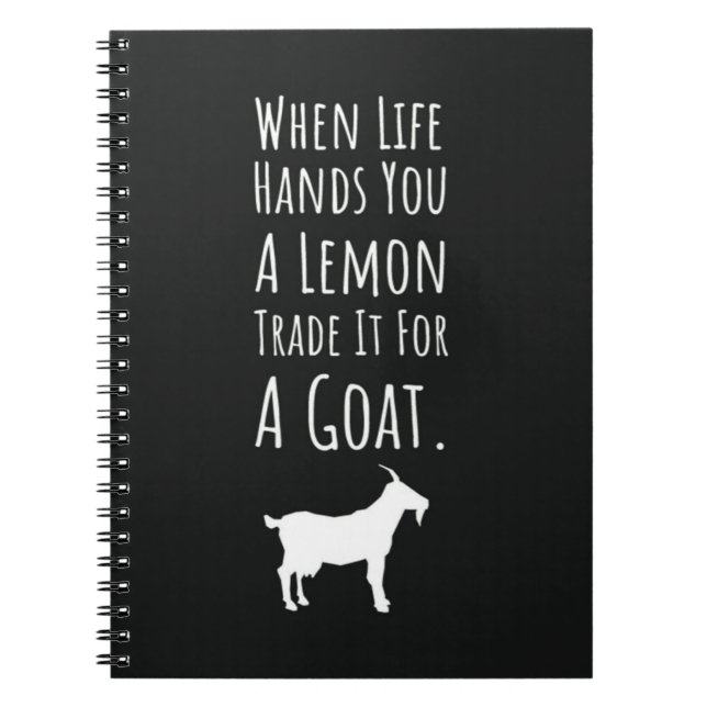 Cuaderno Regalos Divertidos Para Amantes De Las Cabras Anim (Frente)
