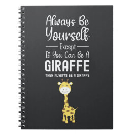 Cuaderno Regalos divertidos para amantes de las jirafas