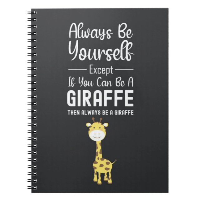 Cuaderno Regalos divertidos para amantes de las jirafas (Frente)