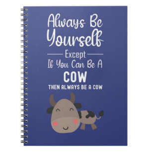Cuaderno Regalos divertidos para amantes de las vacas, gran