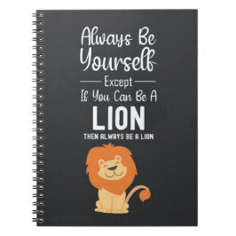 Cuaderno Regalos divertidos para amantes de leones Cita Hum