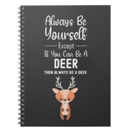 Cuaderno Regalos divertidos para amantes de los ciervos Ani