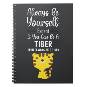 Cuaderno Regalos divertidos para amantes de tigres, animale