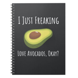 Cuaderno Regalos Divertidos Para Amantes Del Aguacate Vegan