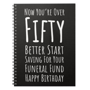 Cuaderno Regalos divertidos para el cumpleaños 50 cincuenta