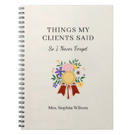 Cuaderno Regalos divertidos para entrenadores personalizado