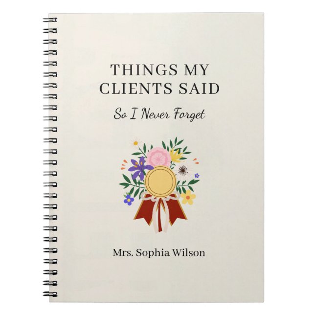Cuaderno Regalos divertidos para entrenadores personalizado (Frente)