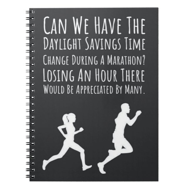 Cuaderno Regalos divertidos para los corredores de maratón  (Frente)