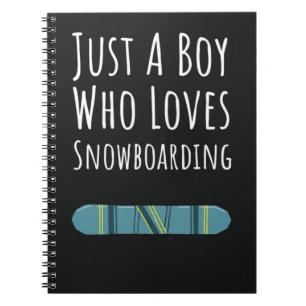 Cuaderno Regalos Divertidos para Niños que Practican Snowbo