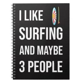 Cuaderno Regalos divertidos para surfistas, amantes del sur