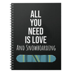 Cuaderno Regalos Geniales de Snowboarding para Deportistas