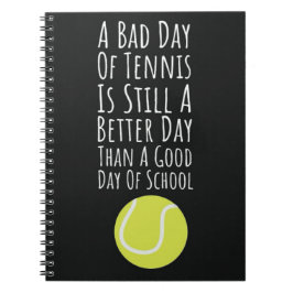 Cuaderno Regalos Graciosos Para Los Jugadores De Tenis Humo