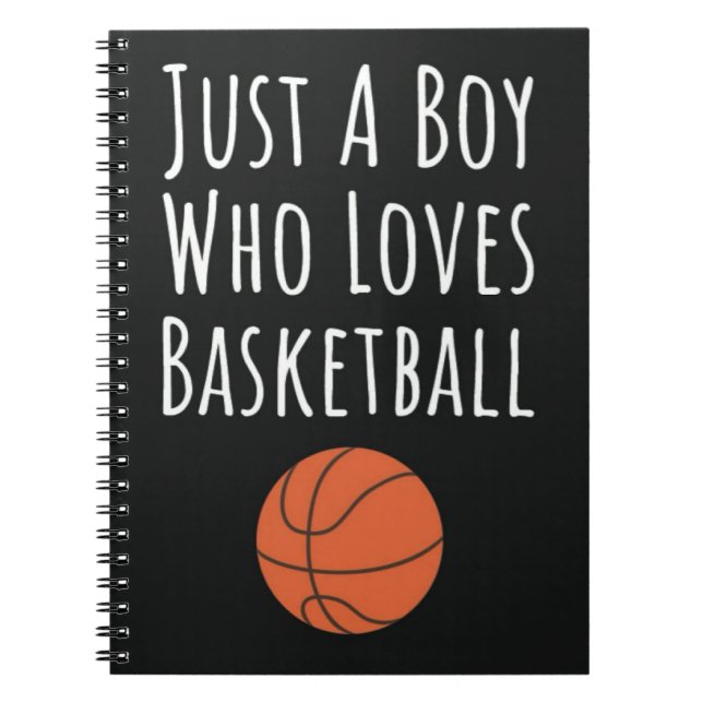 Cuaderno Regalos lindos de baloncesto para niños pequeños j (Frente)