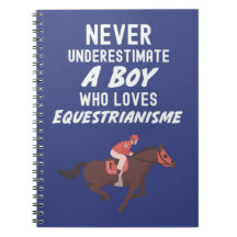 Regalos lindos de equitación de caballo azul marin