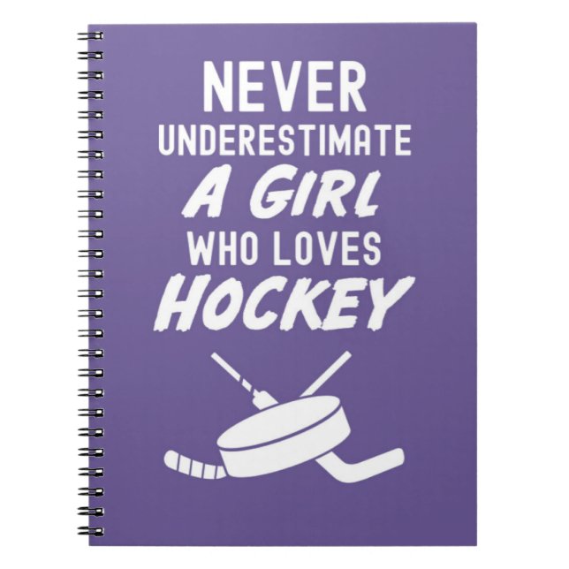 Cuaderno Regalos Lindos de Hockey Rosa para Niñas para Quie (Frente)