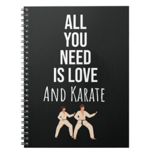 Cuaderno Regalos lindos de karate deportes de artes marcial