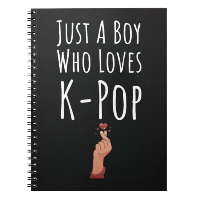 Cuaderno Regalos lindos de Kpop para niños Dedo corazón (Frente)