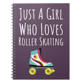 Cuaderno Regalos Lindos de Patinaje sobre Ruedas Rosa para 