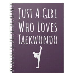 Cuaderno Regalos Lindos de Taekwondo Rosa para Bebés y Niña